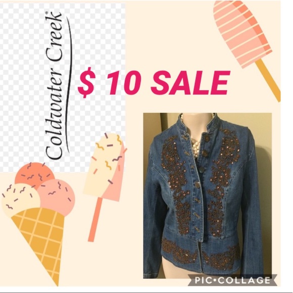COLD WATER CREEK Jackets & Blazers - 🛍COLD WATER CREEK DENIM JACKET SIZE PXS🛍